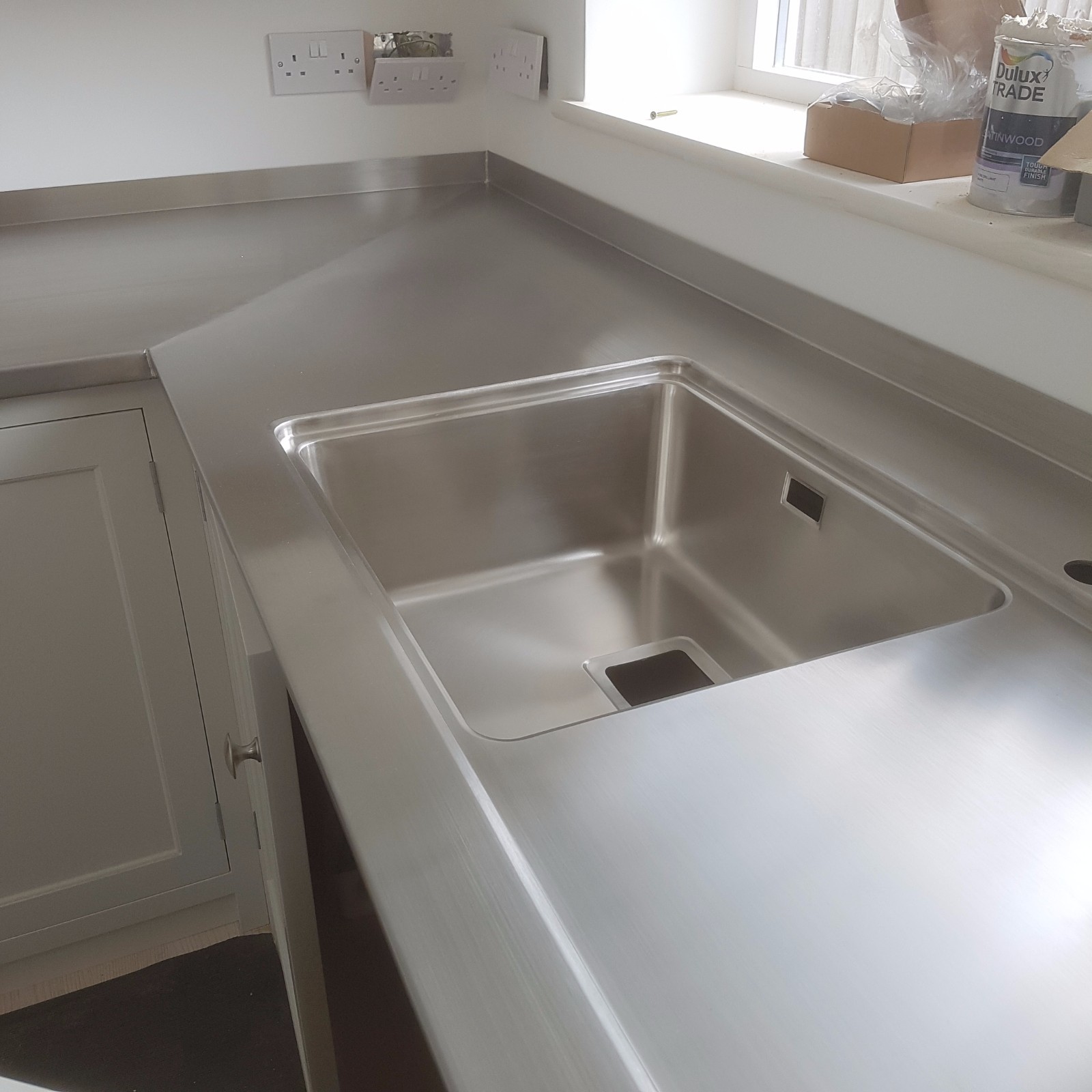Stainless steel Kitchen worktops. Custom made to order eBay