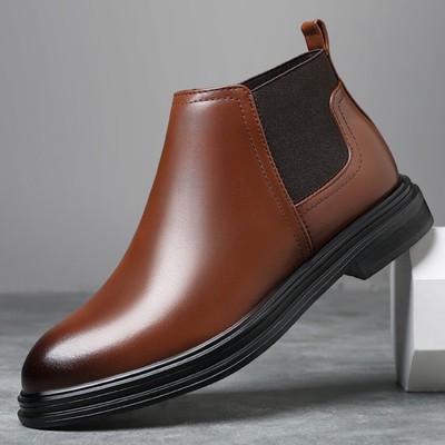 Botas De Cuero Para Hombre Botines De Trabajo Bota Formales Casuales Para Hombre