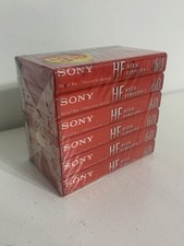 Sony HF 60 Minute High Fidelity Blank Audio Cassette Tapes 6 Pack