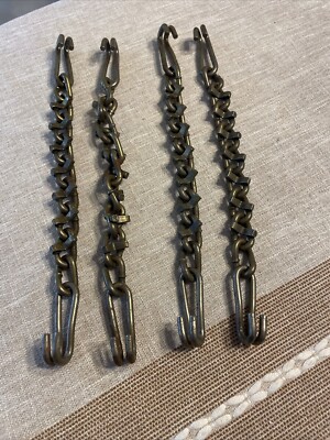 4-V-BAR 1  CROSS CHAINS 4 foot total Unknown Model use fit or quality of uknown.
