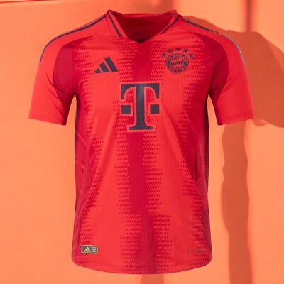 BAYER MUNICH FC HOME 24/25 - Red - Football Soccer - 3XL Slim Fit