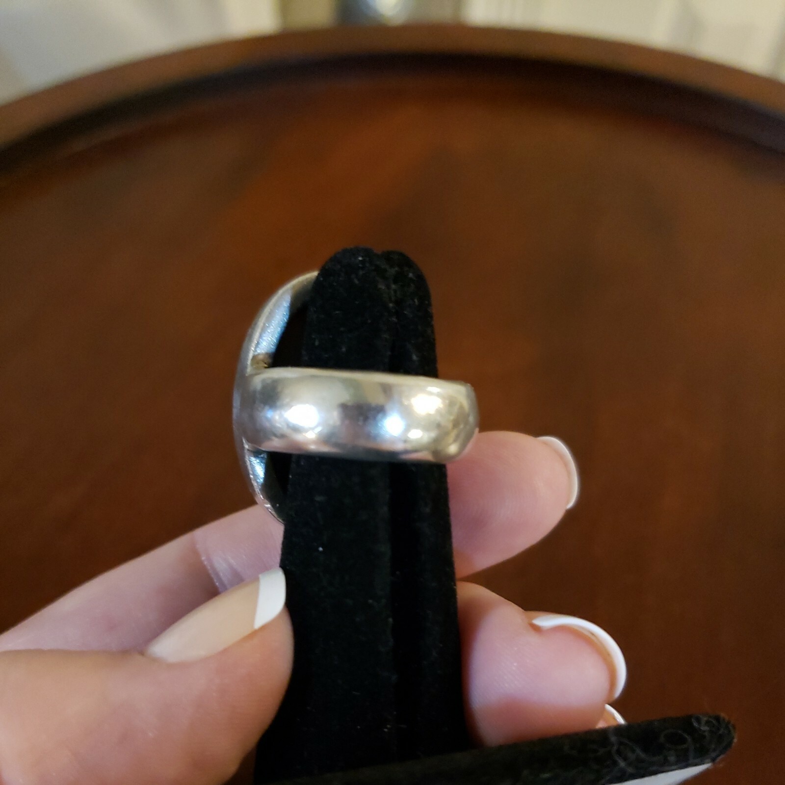 Bold Sterling Silver CHAROITE Ring, Designer Sign… - image 3