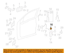 FORD OEM 06-19 Edge Front Door Lock Hardware-Handle Rod Clip 8S4Z5421952A