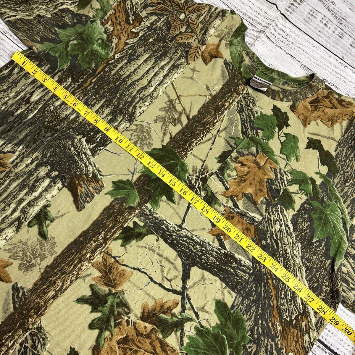 Vintage Jerzees Outdoors 3X Realtree Camo Long Sleeve Shirt