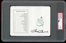 Sam Snead Auto Signed Masters Golf Scorecard Augusta National PSA/DNA 10