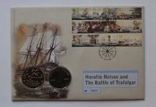 2005 HORATIO NELSON & THE BATTLE OF TRAFALGAR &pound;5 Pound Coin Cover