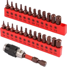 25-Piece Hex Bit Set - Premium Allen Key Drill Bit Set, Durable Allen Wrench Dri