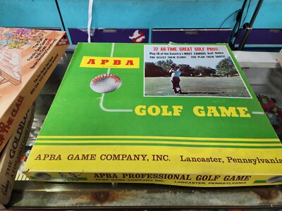 APBA Pro Golf Game, original boards, cards, boxes, etc.
