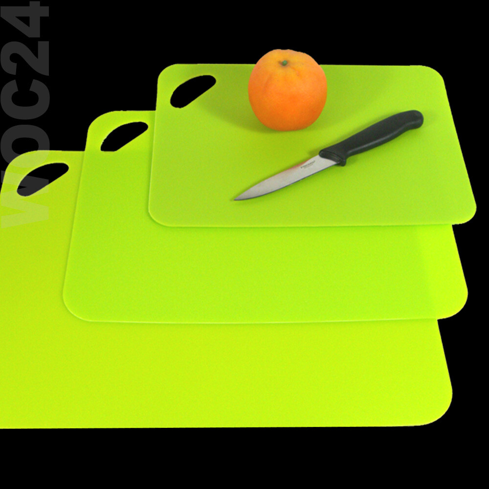 ANTI-RUTSCH Schneidematte Schneidebrett Schneidbrett Kunststoff Küchenbrett Grün