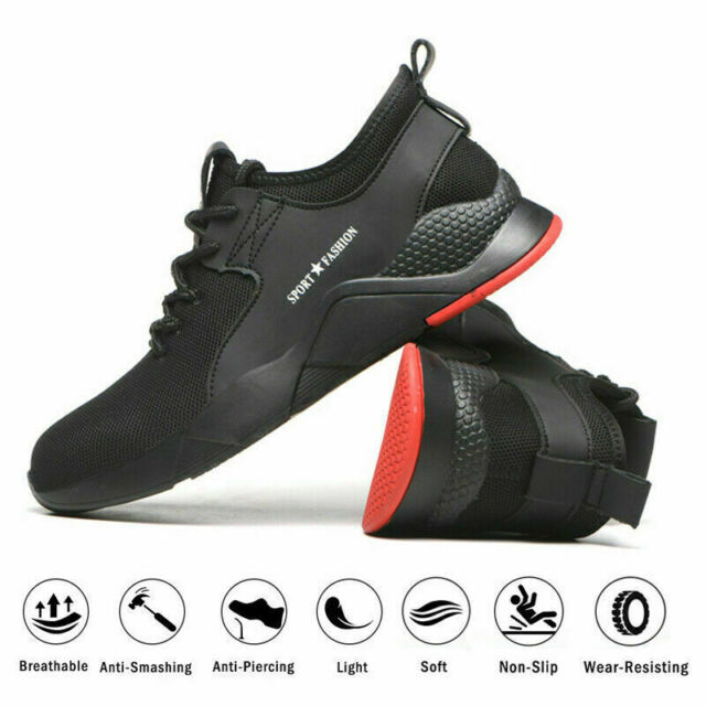 Lightweight Men's Safety Trainers Shoes Steel Toe Cap Work Boots UK Seller BNIB