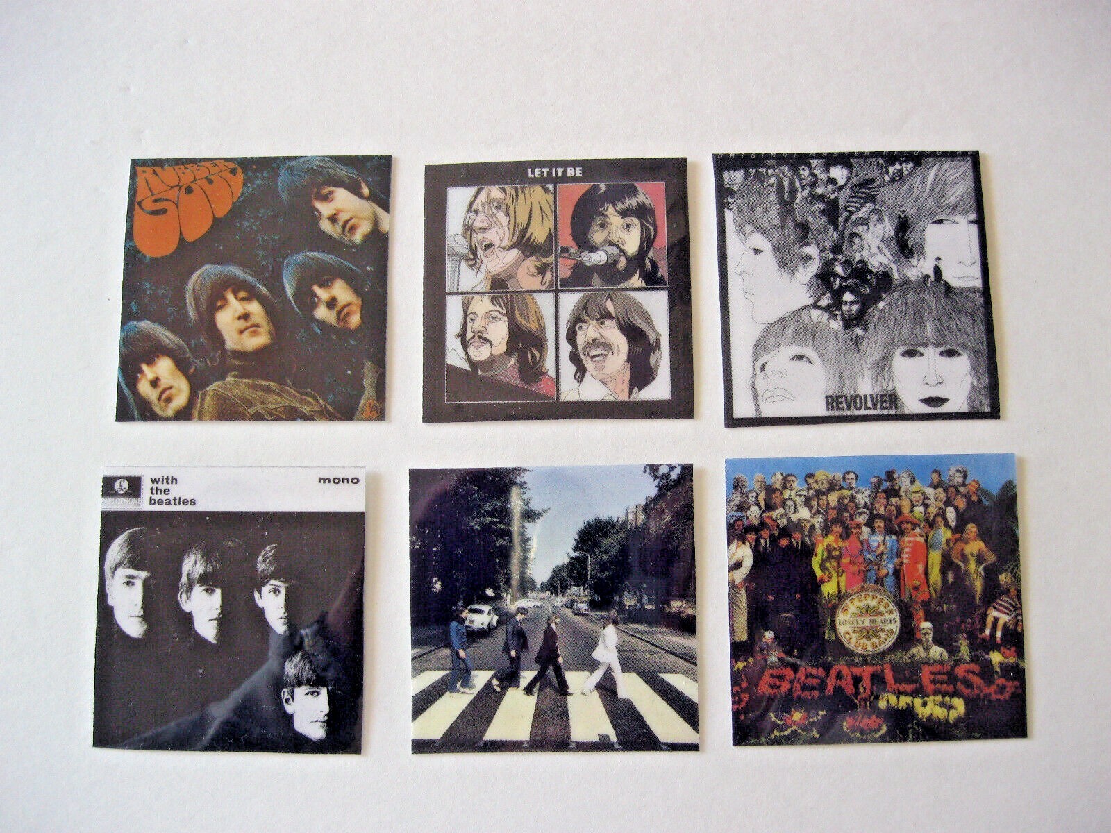 Fridge Magnets Beatles 6 Album Covers Abbey Road Sgt Peppers Revolver Etc Photo