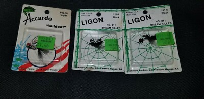 Accardo Fishing USA Lot Of 3 Ligon No.211 & Wildcat #603 | eBay