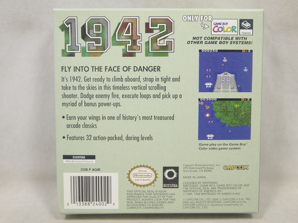 1942 (Game Boy Color | GBC) Authentic BOX & REGISTRATION 1942 (Game Boy Color | GBC) Authentic BOX & REGISTRATION