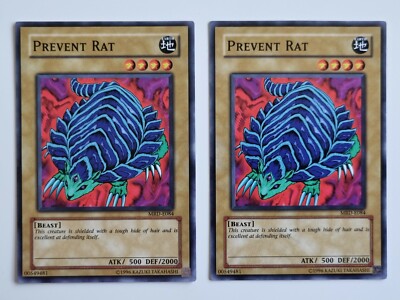 2x Yu-Gi-Oh!  Prevent Rat  MRD-E084
