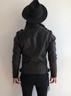 Kapuze Tigha Jayke Neu Tigha Lederjacke KADAR FALCO BEREND S M L XL XXL  Schwarz