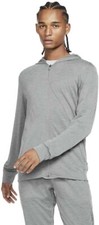 Nike Men's Large Yoga Dri-FIT Full-Zip Hooded Jacket Gray CZ2217-068 MSRP 85