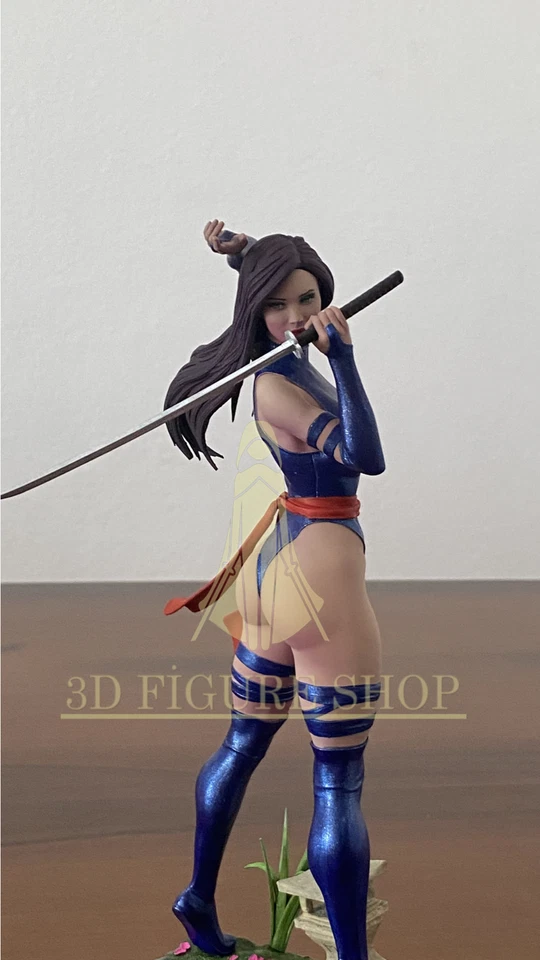 Figura Psylocke 3d/Xmen/25cm/Pintado Profesional Foto 4 de 4