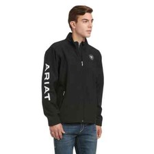 Ariat  Men's New Team Black Full-Zip Softshell Jacket