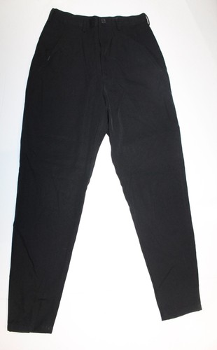 Yohji Yamamoto, Pantaloni eleganti slim vintage Y’s Yohji Yamamoto da uomo in crepe di lana conica taglia US 26