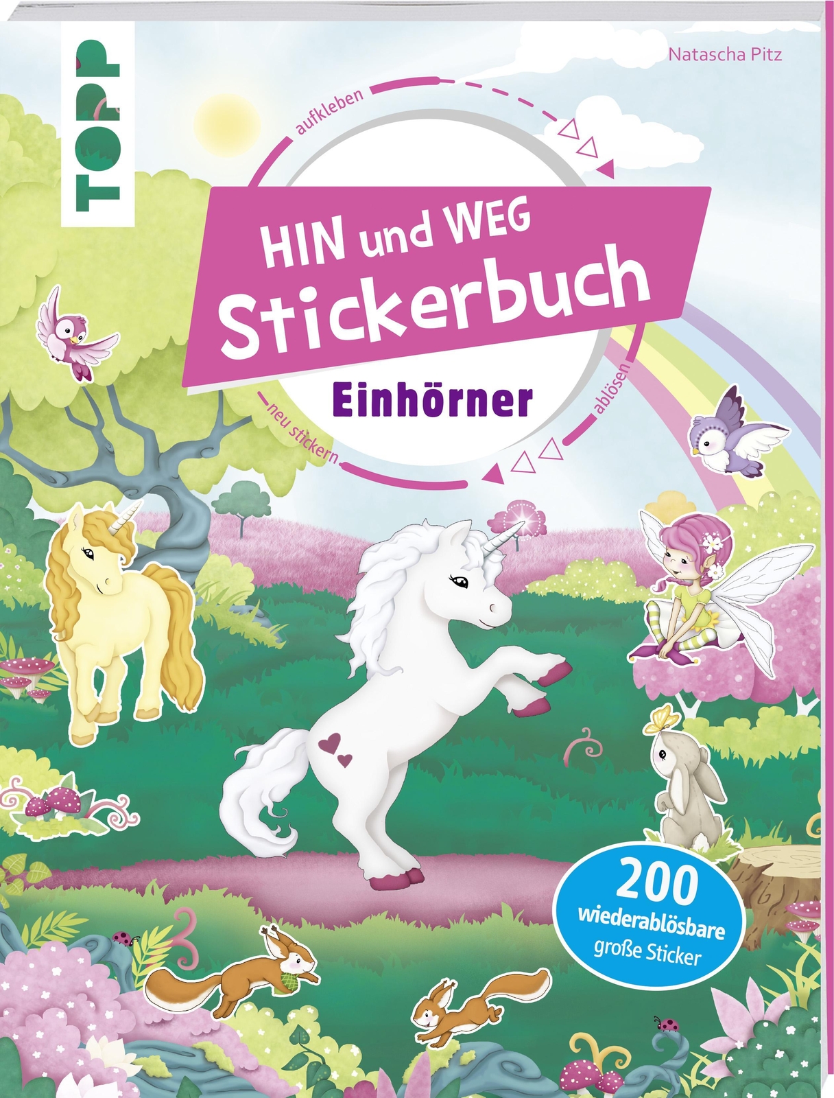 Thumbnail - Das Hin-und-weg-stickrbuch. Einhörner Natascha Pitz Broschüre 32 S.