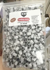 HNS  White Zebra Sanding Band 1/4in. Diameter - 80 grit - COARSE 500 Counts