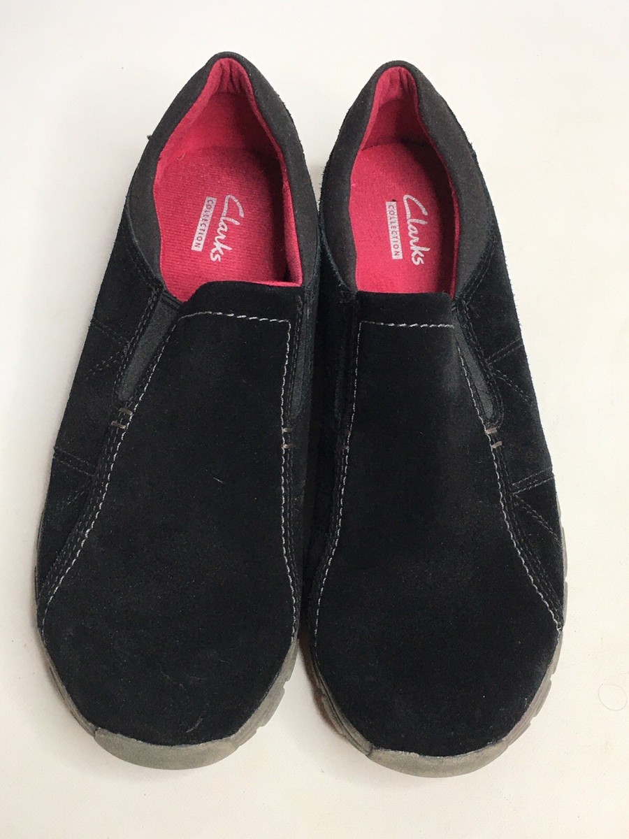 Black Clarks Women 7.5 M Loafers Casual Slip on Driving  display picture 2