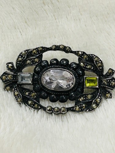 brosche amethyst silber - Bild 6 von 9