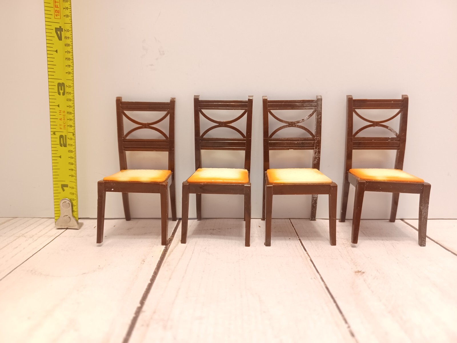 Antique Renwal Table & 4 Chairs Dollhouse Furniture Toy Lot eBay