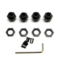 NEW STRC Alum 17mm Hex Adatpers :Slash 4x4 / Stampede 4x4 / Rally Black