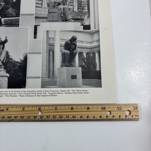 1936 The Lodge Golden State Park California and San Francisco Monuments papel - Imagen 11 de 12