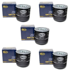Ölfilter 5 X SCT SM179 für Ford Maverick Mondeo Taunus Cougar Mazda Tribute MG