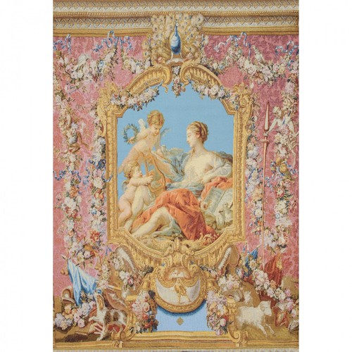 Decorative Gobelin Fabric/ Harp Angels and Madonna (1 Panel 40" x 27.5") - Picture 3 of 5