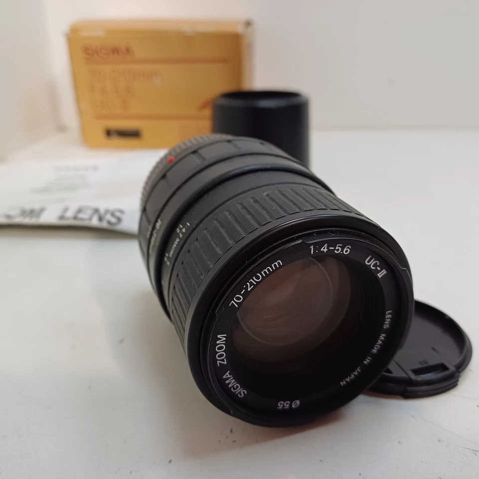 Sigma Zoom 70-210mm F4-5.6 UC-II Lens [BOXED] 55mm 1:4-5.6 made in Japan Manual - Photo 1/4