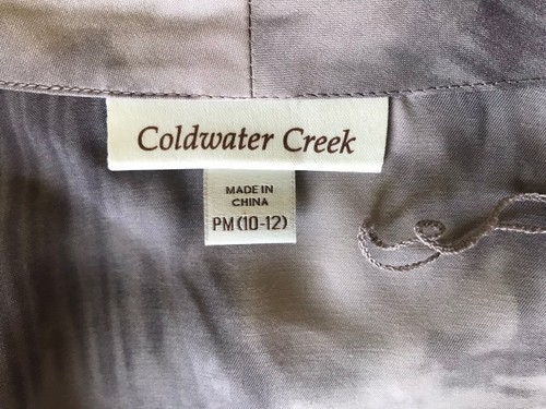 Coldwater Creek Womens Gray Drape Open Front Cardigan Petite M NWT - Picture 7 of 13