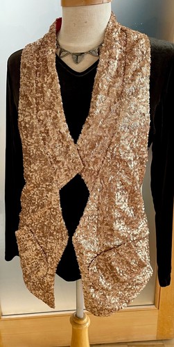 Top Pailliettenweste, roségold Club-Wear, sensationell!One Tea Spoone, Amsterdam - Bild 7 von 8