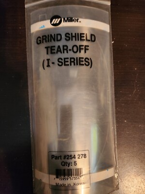 Miller 254278 Grind Shield Tear-Off (I-Series), 5PK