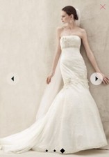 Oleg Cassini CWG377 Ivory Wedding Dress Size 14 beautiful