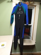 bare wetsuit small full length blue black green