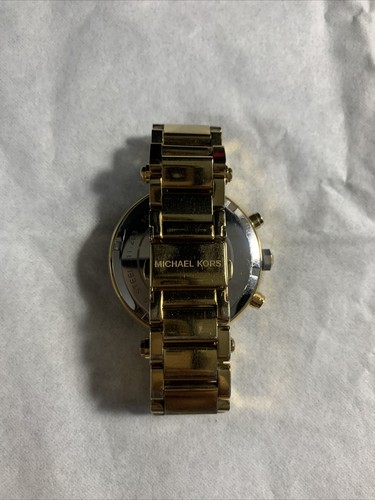 New Michael Kors MK5354 Parker Glitz Collection Ladies Gold Tone Women's Watch - Picture 3 of 4
