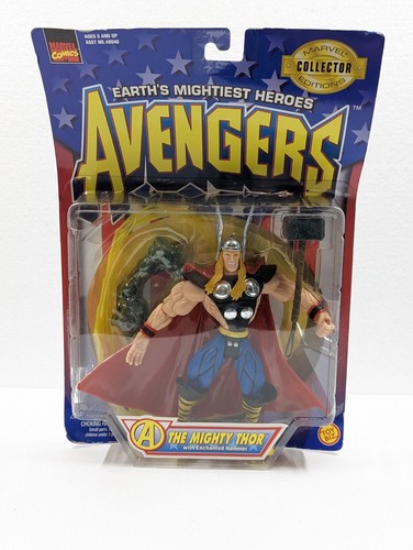 Mighty Thor Action Figure ToyBiz 1997 Marvel Earths Mightiest Heroes Avengers - Picture 1 of 6