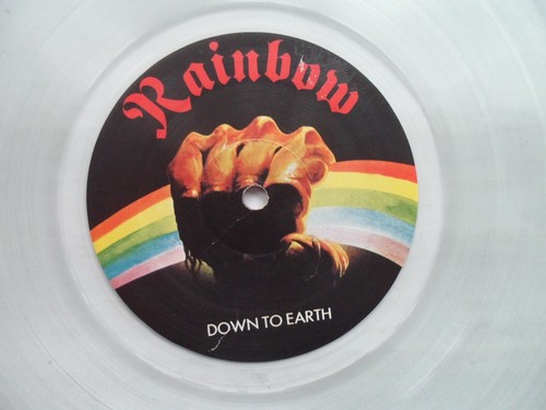RAINBOW - DOWN TO EARTH LP CLEAR VINYL 1979 POLYDOR POLD5023 *EX/G* - Picture 13 of 14