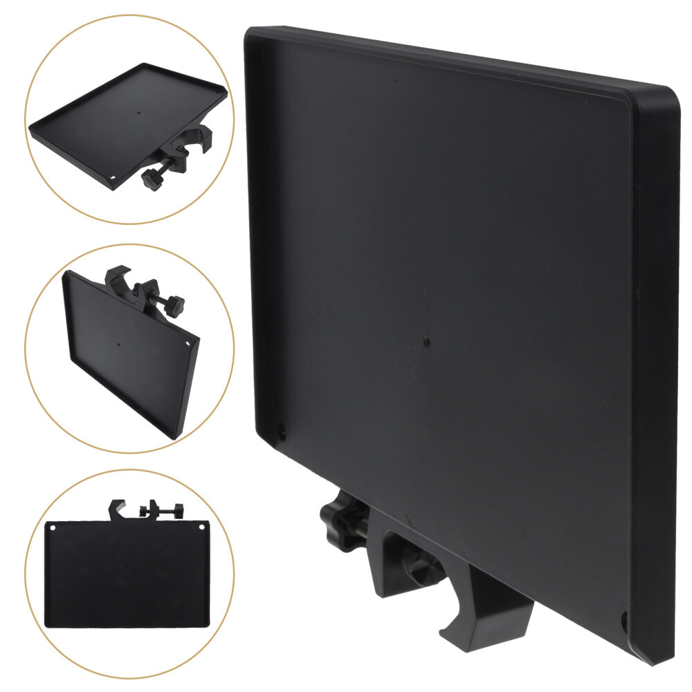 Clamp-on Phone Stand with Sound Card Tray and Microphone Holder Workspace-image