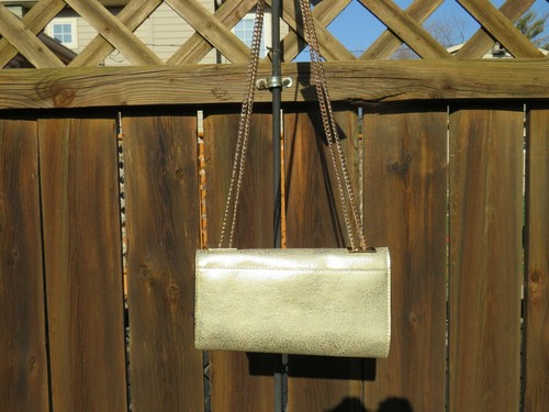 INC Glam Wallet Crossbody Phone Case Gold - New - Picture 2 of 3
