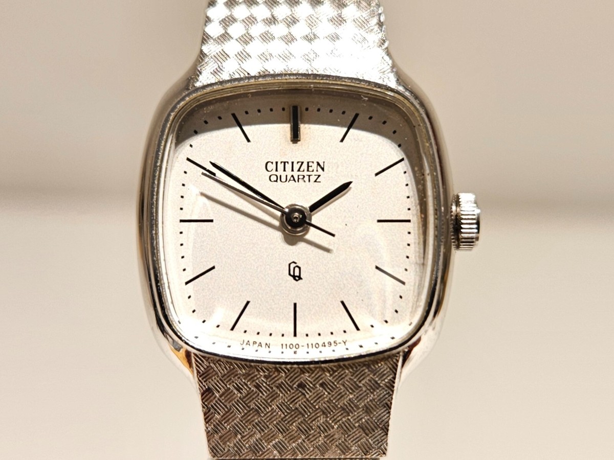 Vintage Citizen Women’s Quartz Watch Two Tone Bracelet Watch White Dial Japan Citizen Exceed Watch Vintage — Round Two-Tone Cream Dial  main image 4