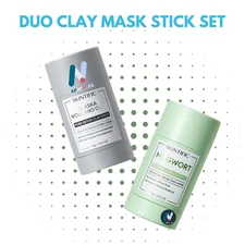 SET 2: SKINTIFIC Mugwort Acne Volcano Detox Clay Mask Stick Anti-Aging Collagen
