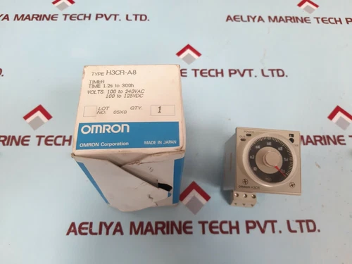 OMRON H3CR-A8 Timer 0 To 1.2 Min 100-240VAC 50/60Hz/100-125VDC