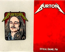 Cliff Burton  FACE Yellow Logo Enamel Pin Limited Edition #19/25 Sold Out Direct