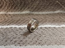 Maryland Handcrafted 90 Silver Washington Quarters coin ring, size 8 2002