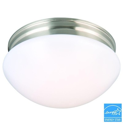 Commercial Electric 9 Inch Ceiling Light Brushed Nickel 1000054715 Commercial Electric 9 Inch Ceiling Light Brushed Nickel 1000054715