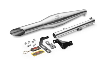 ''RED ROOSTER RUMBLER ACE EXHAUST, MATTE'' FOR R.E CLASSIC 350 & 500 & METEOR 350